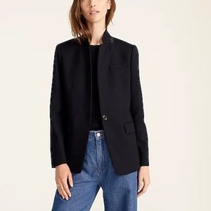 J. Crew Regent Blazer in Wool Flannel, navy, size 6